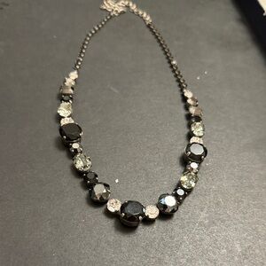 Sorrelli Elegant Black and Silver Necklace